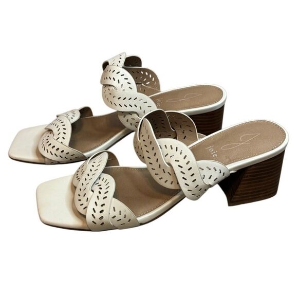 Joie Society Slip On Square Toe Block Heel Sandal - Picture 2 of 10